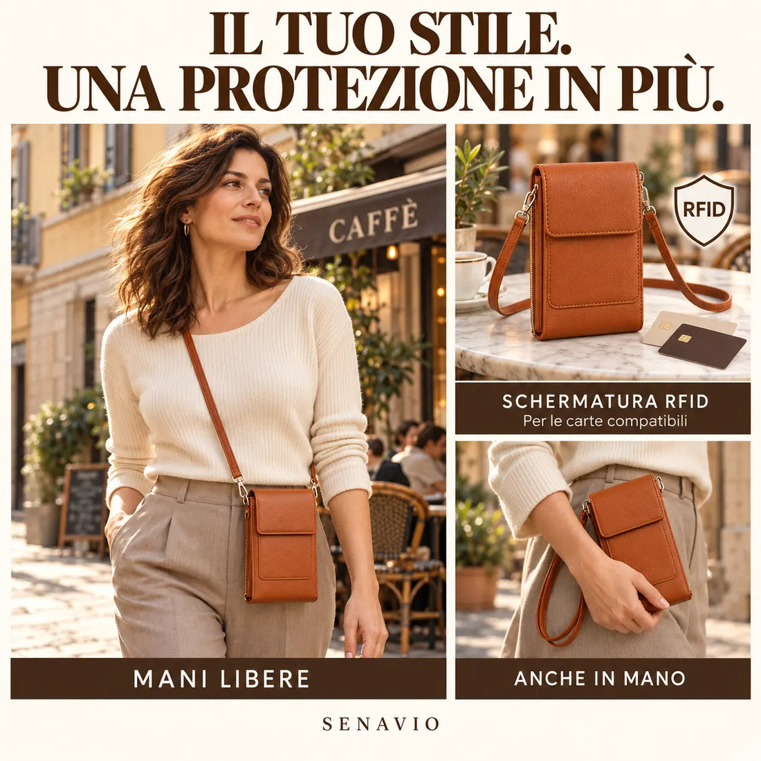 Addio Borse Pesanti. Tutto L'Essenziale Sempre Con Te.